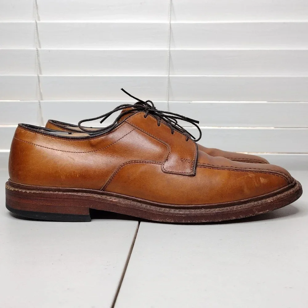 Allen Edmonds Hillcrest Brown Leather Lace Up Business Classic Oxfords Sz 9